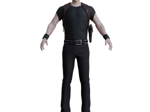 Neo From Matrix Game Ready Model 3D