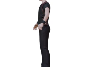 Neo From Matrix Game Ready 3D Model