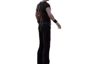 Neo From Matrix Game Ready Model 3D