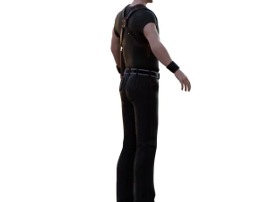 Neo From Matrix Game Ready 3D Model