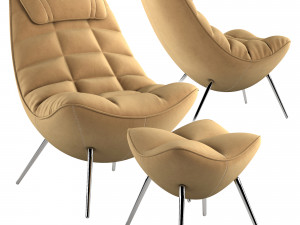 Lulea armchair 3D Model