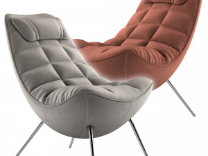 Lulea armchair Model 3D