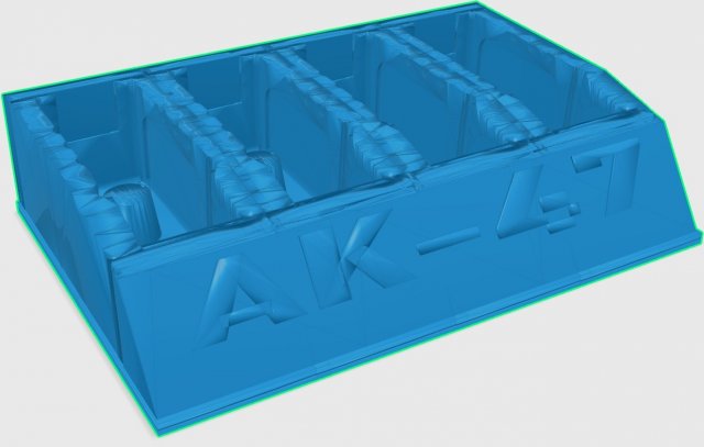 Magazine ak-47 Modello 3D .c4d .max .obj .3ds .fbx .stl .blend