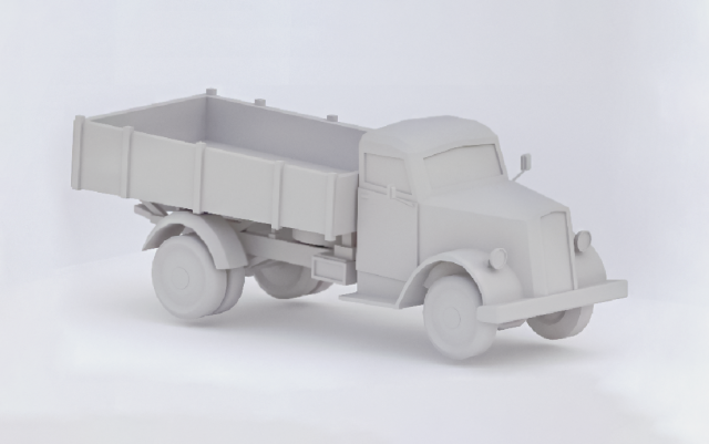 Opel blitz Model 3D .c4d .max .obj .3ds .fbx .stl .blend 
