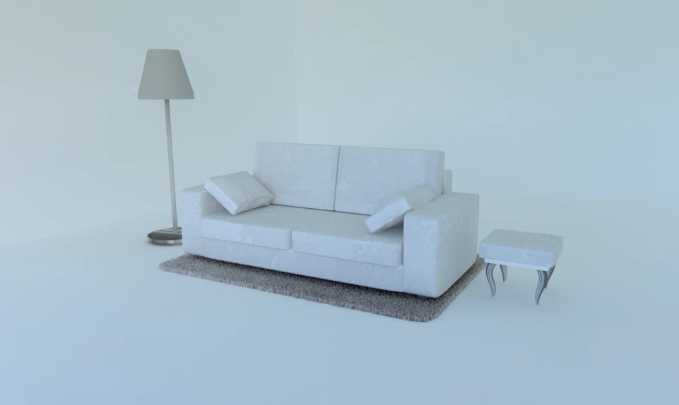 Sofa 3D Model .c4d .max .obj .3ds .fbx .stl .blend 
