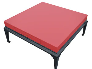 Coffee Table Chinese Red Surprise Table 110x110 h50 3D Model