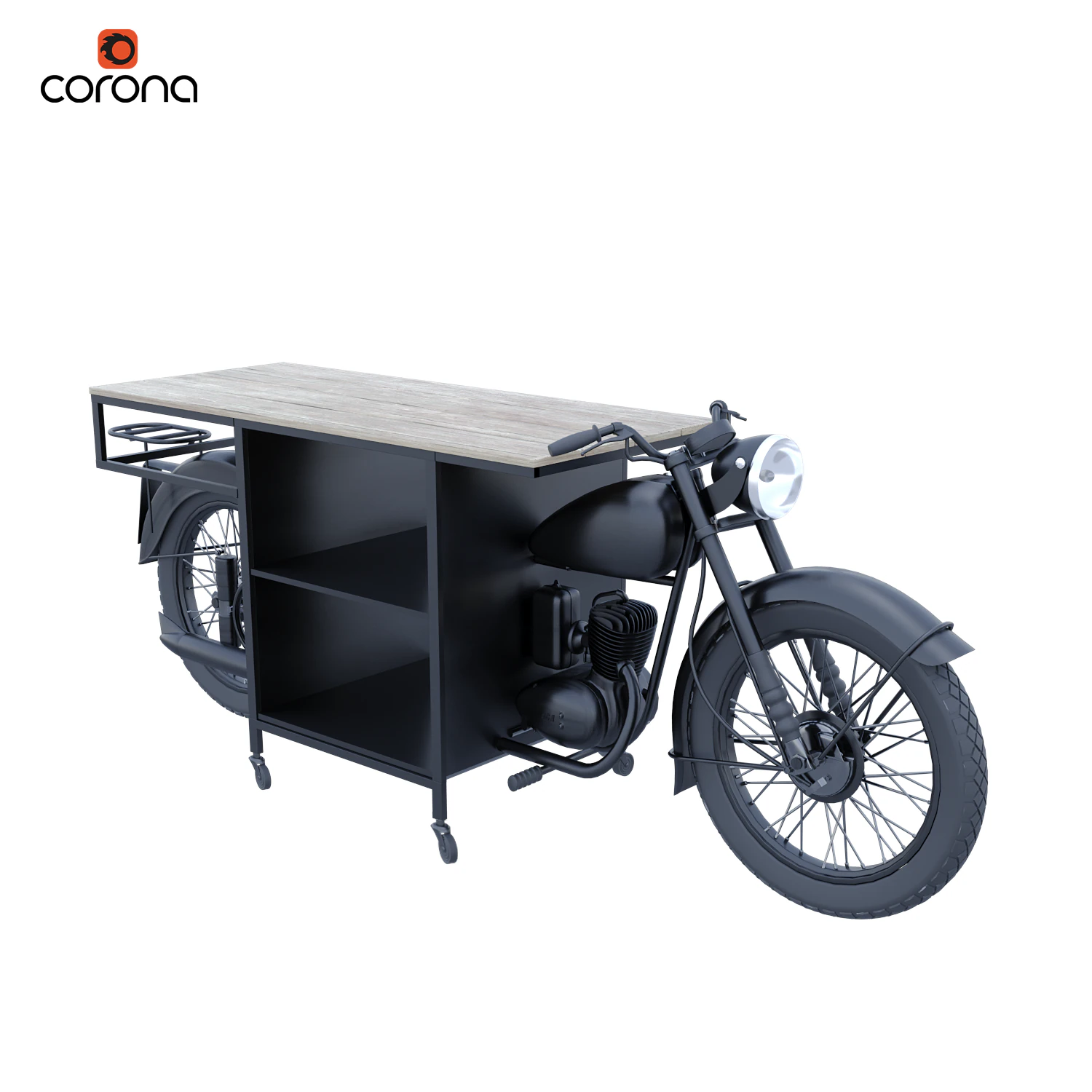 Console-Motorcycle 3D Model .c4d .max .obj .3ds .fbx .stl .blend 