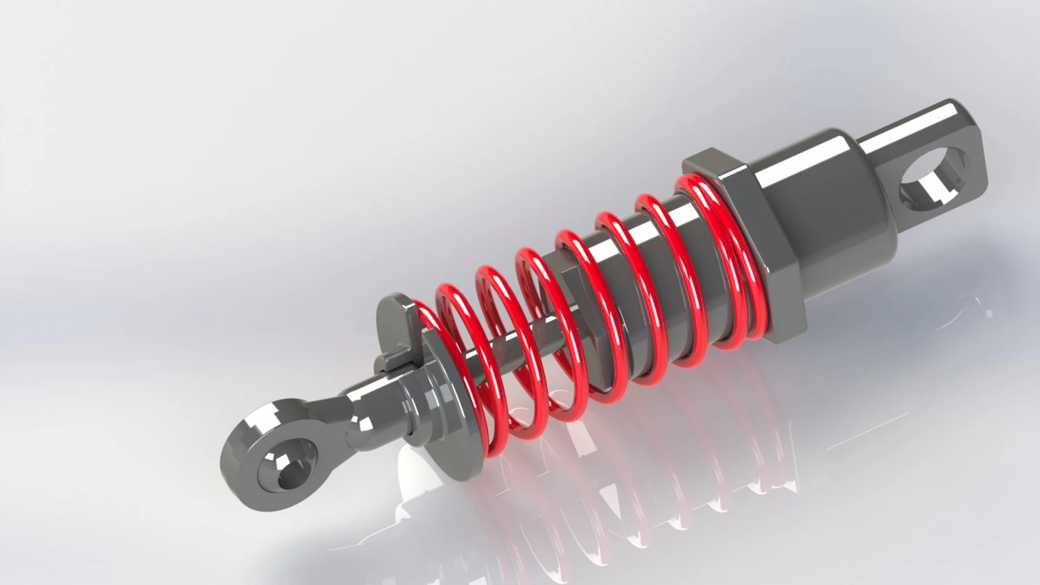 Shock Absorbor 3D Model .c4d .max .obj .3ds .fbx .stl .blend