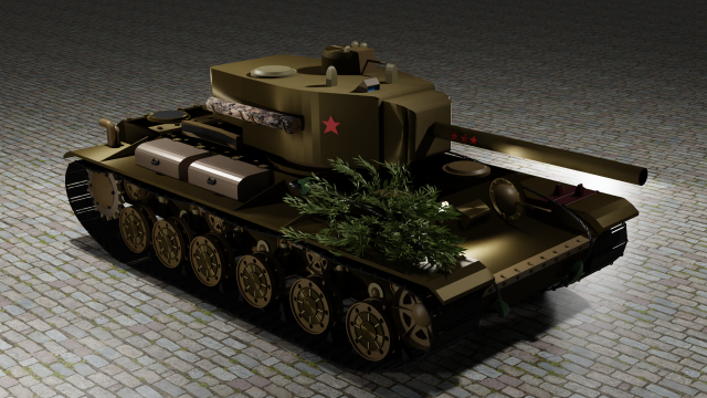 Soviet Tank T-150 3Dモデル .c4d .max .obj .3ds .fbx .stl .blend