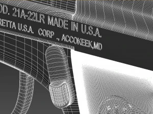 Pistol beretta 22 3D Print 3D Print Model