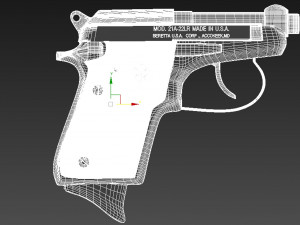 Pistol beretta 22 3D Print 3D 打印模型