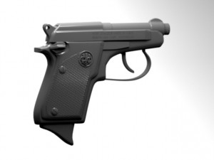Pistol beretta 22 3D Print 3D 打印模型