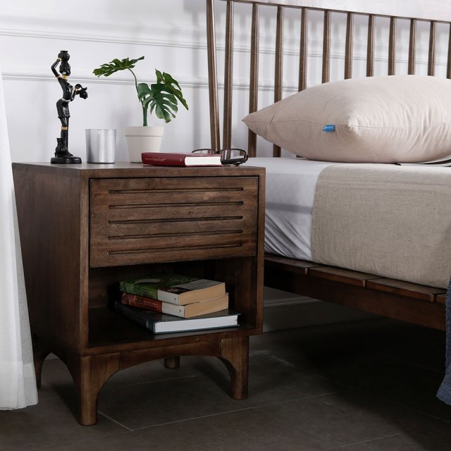 J-Soo Bed Wood Side Table Model 3D .c4d .max .obj .3ds .fbx .stl .blend