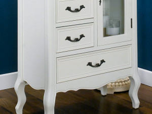 JG 5-tier wooden chest of drawers display case 3D Model