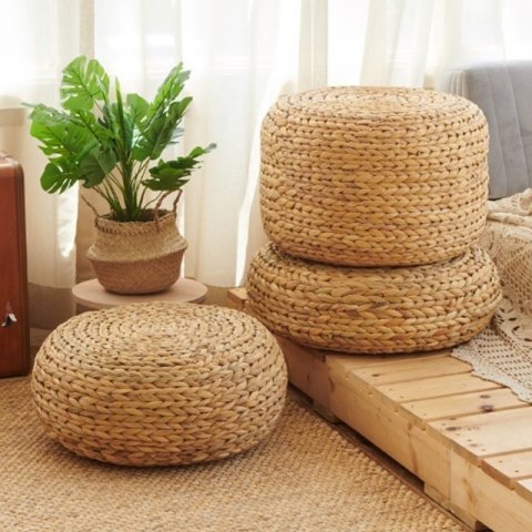 Aquatic rattan stool cushion 3D Modell .c4d .max .obj .3ds .fbx .stl .blend