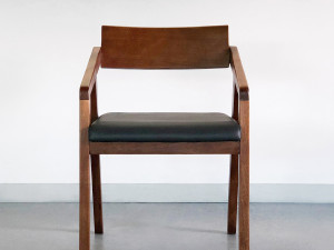 Mahogany Maho Interior Wood Dining Chair Model 3D
