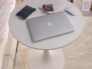 FW white round table 800size Modèle 3D