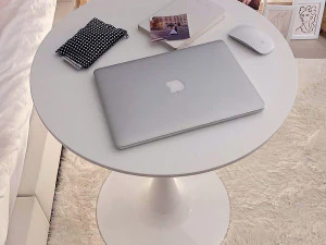 FW white round table 800size 3D Model