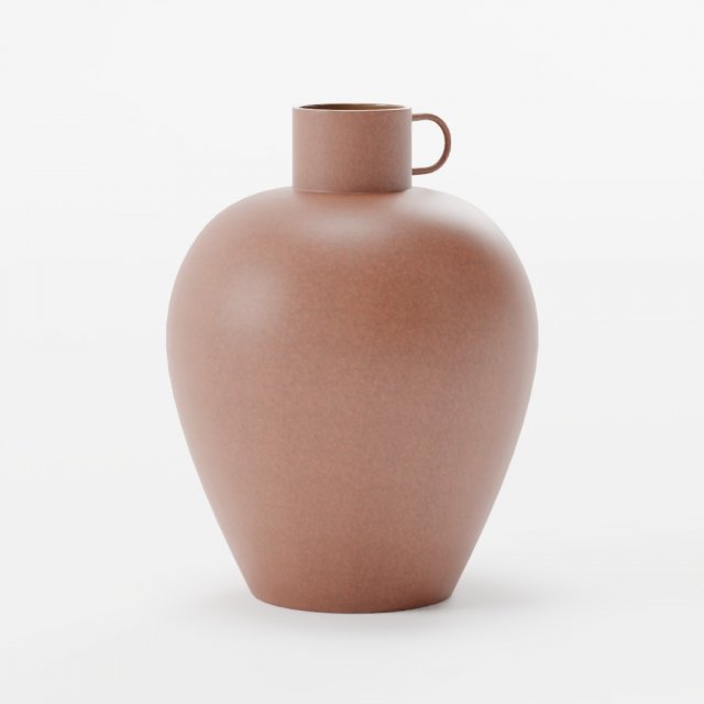 Large stoneware vase 3D Model .c4d .max .obj .3ds .fbx .stl .blend 