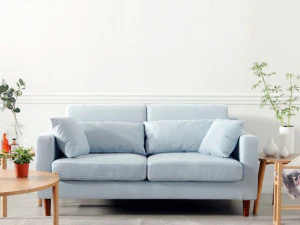 Washable VILLE Aqua Fabric Sofa for 2 3D Model