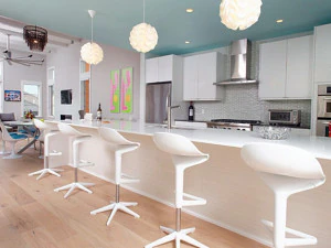 Colher Banco de bar Cadeira de mesa ilha Modelo 3D