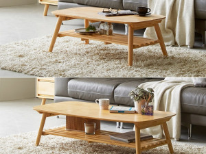 Wooden Seat Sofa Table 900 3D Model