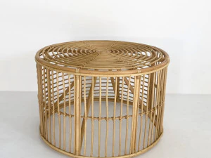 サロン用籐テーブル 3Dモデル