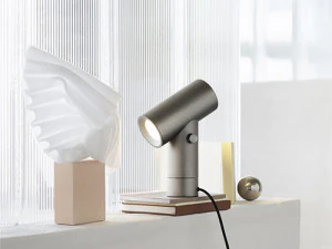 Candeeiro de mesa preto com feixe Modelo 3D