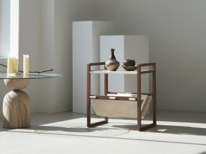 Brick nine walnut magazine rack 3D 모델