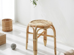 PASAR round stool 45 rattan CR0025 3D Модель