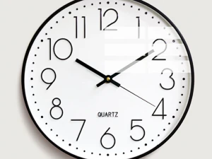 Simple noiseless wall clock 3D Model