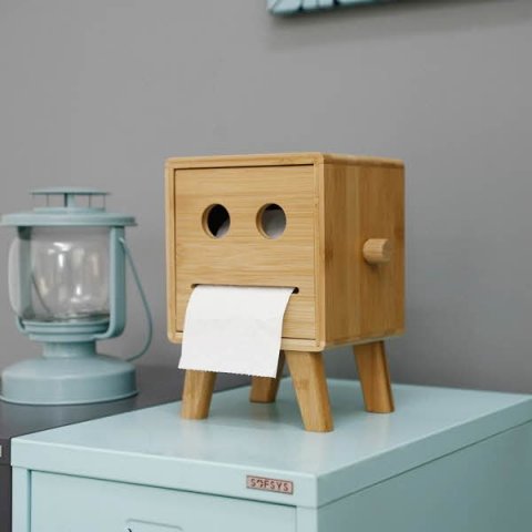 Bamboo tissue case 106 3D Model .c4d .max .obj .3ds .fbx .stl .blend 