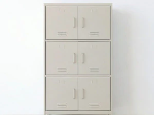 MKB Cabinet 6 Doors Cabinet 3D Model