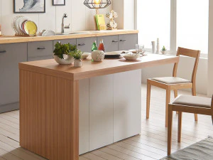Prime storage type island dining table 3D Model