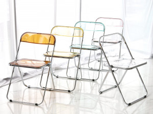 Vega Polar Transparent Folding Chair 3D Model