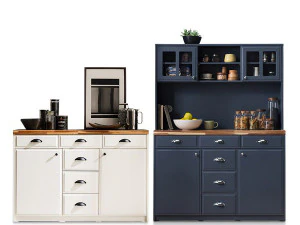 Armários Buffet Feijão Branco Modelo 3D