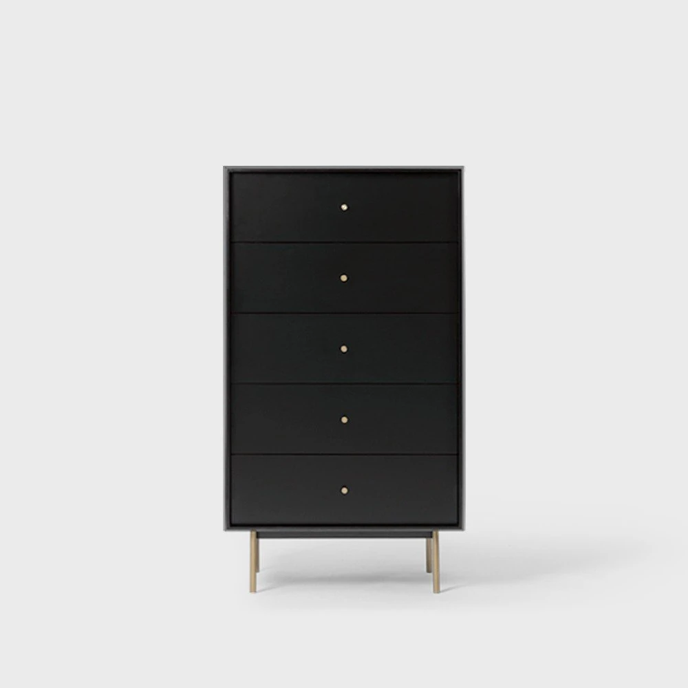 Modernus 5-tier chest of drawers 3D Model .c4d .max .obj .3ds .fbx .stl .blend 