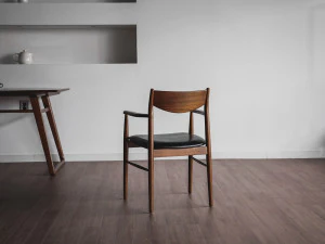 805 Ash solid wood armchair 3D Model