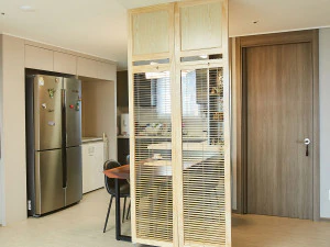 Blind wood interior temporary wall partition 3D Model