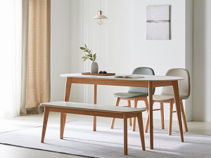 Oval 1800 Ceramic Dining Table Set Modelo 3D
