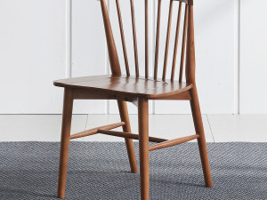 Wood solid wood dining table set Modelo 3D