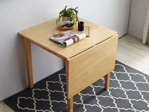 Expandable Folding Wood Table Model 3D