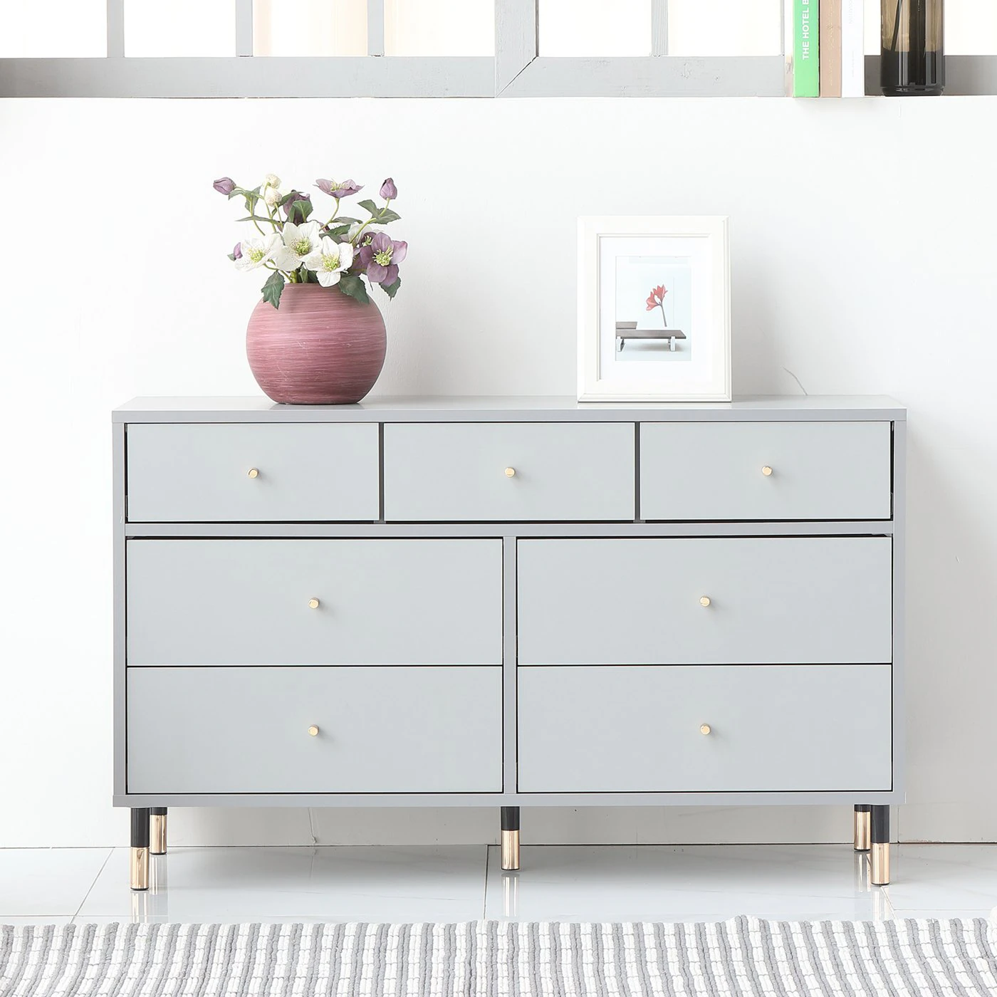 Mystic 1200 7-tier wide chest of drawers 3D Model .c4d .max .obj .3ds .fbx .stl .blend 