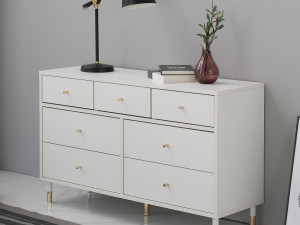 Mystic 1200 7-tier wide chest of drawers 3D Modell