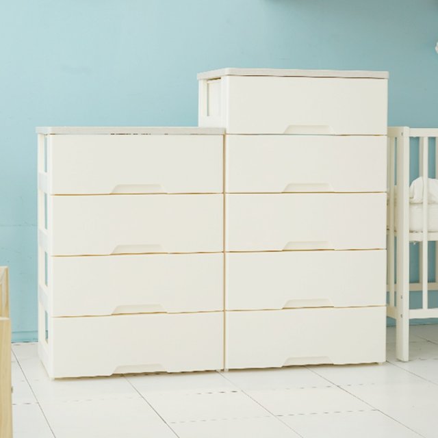 Tier Plastic Chest of drawers 3D Model .c4d .max .obj .3ds .fbx .stl .blend