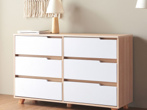 3-tier chest of drawers Model 3D