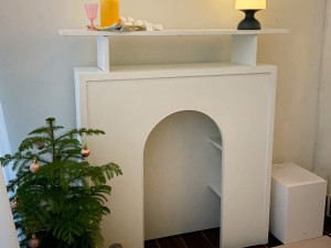 Pica Vaulted Fireplace Interior Shelving Cabinet 3D Model