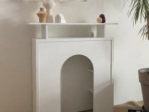 Pica Vaulted Fireplace Interior Shelving Cabinet 3D Model