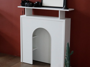Pica Vaulted Fireplace Interior Shelving Cabinet 3D Model