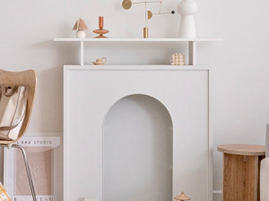 Pica Vaulted Fireplace Interior Shelving Cabinet 3D Model